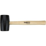 Ciocan de cauciuc 50 mm, 340 g, cu maner din lemn NEO Tools