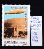 2004 Evenim. 75 de ani de la zborul Zeppelinului deasupra Brasovului LP1652 MNH, Transporturi, Nestampilat