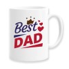 Cana alba personalizata &quot;Best dad ever&quot;, INOVATIX&reg;. 330ml, Oem