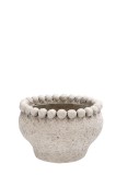Cumpara ieftin Ghiveci flori piatra bej 20,5 x 13,5 cm