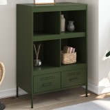 VidaXL Dulap &icirc;nalt, verde măsliniu, 68x39x101,5 cm, oțel