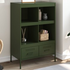 vidaXL Dulap &icirc;nalt, verde măsliniu, 68x39x101,5 cm, oțel