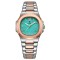 Ceas dama Poedagar Quartz Analog Fashion Indici Luminosi Data Argintiu Albastru