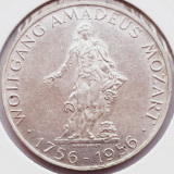 398 Austria 25 Schilling 1956 Wolfgang Amadeus Mozart km 2881 argint, Europa