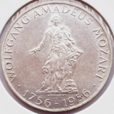 398 Austria 25 Schilling 1956 Wolfgang Amadeus Mozart km 2881 argint, Europa