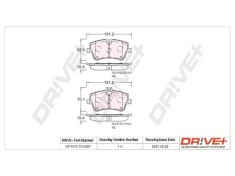 Dr!ve+ DP1010.10.0857 set placute frana,frana disc