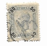 Austria - Imparatul Franz Josef I, 1830-1916 - Valoare in Heller, fara bare de culoare, numeralele cu negru, 1899 - 50 H, obliterat