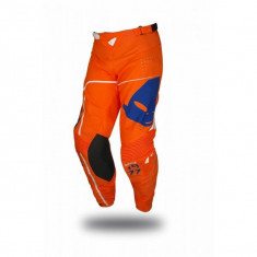 MBS Pantaloni motocross/enduro Ufo Plast Slim Sharp, portocaliu/albastru, 50, US=32, Cod Produs: PI04444F50 foto