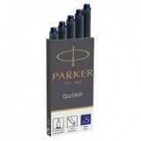 Patroane cerneala Parker Quink, 5 bucati/cutie, albastre