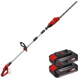 Einhell GE-HH 18/45 Li T PXC + Twinpack CB - Masina de tuns gard viu 45 cm + Set 2 acumulatori Li-Ion 18 V 2.5 Ah