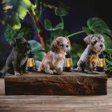 Lampa solara LED animale gradina, 15 cm, 10 LED alb cald, decor exterior, 3 modele