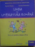 LIMBA SI LITERATURA ROMANA MANUAL PENTRU CLASA A IV-A-DANIELA BESLIU, DANIELA STOICESCU-232581