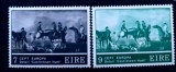 Irlanda 1975 Europa Cept arta pictura cai serie 2 neștampilat