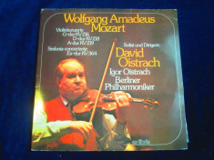 W.A.Mozart, D.Oistrach - Violinkonzerte _ dublu LP _ Ex Libris ( 1977, Elvetia) foto