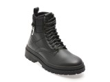 Ghete BOSS negre, 9188, din piele naturala