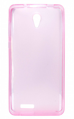 Husa silicon roz semitransparent (cu spate mat) pentru Allview P6 Life foto