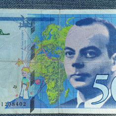 50 Francs 1994 Franta / franci Antoine de Saint-Exupery / seria 021208402