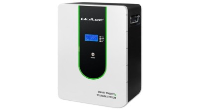 Stocare stabilă a energiei Qoltec LifePo4 | 5,12 kWh | 51,2 V | 100Ah | BMS | LCD foto
