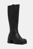 U.S. Polo Assn. ghete de piele HALEY011 culoarea negru, cu toc drept, HALEY011W/EY1