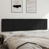 vidaXL Pernă tăblie de pat, negru, 200 cm, catifea