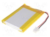 Acumul: Li-Po 3,7V 2000mAh cabluri cu ştecher 6,7x44x63mm