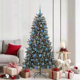 VidaXL Brad de Crăciun artificial cu 300 LED Verde 99 x 99 x 180 cm 3395887