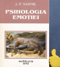 Psihologia emotiei Jean-Paul Sartre foto