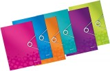 Mapa plastic cu elastic Leitz WOW A4 150 coli culori vibrante