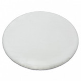 Covor BUNNY cerc alb, cerc 140 cm, Rotund, Poliester