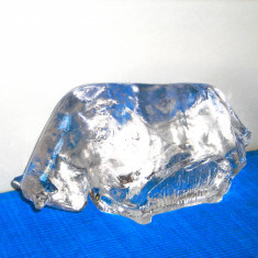Sculptura cristal masiv suflata manual - Taur - design Uno Westerberg, Pukeberg
