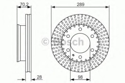 Disc frana MAZDA BT-50 platou / sasiu (CD, UN) (2006 - 2016) BOSCH 0 986 479 711 foto