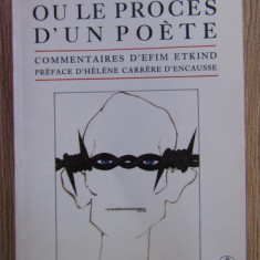 Brodski ou le proces d'un poete/ E. Etkind & H. Carrere D Encausse