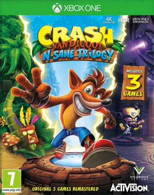 Activision PlayStation 4 Crash Bandicoot N&amp;#039;Sane Trilogy Remastered V2 Game Xbox foto