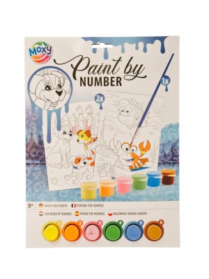 Set pictura pe numere - Catelusi &amp;amp; lumea acvatica PlayLearn Toys foto