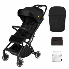 Carucior sport pliabil Skiddou Espoo+ Onyx, ultracompact pentru calatorii, Negru foto