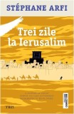 Trei zile la Ierusalim, roman de Stephane Arfi, coperta paperback brosata