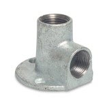 Cot Fontă Maleabilă Zincată, Racord Filetat Perete 90&deg;, 1/2&quot;
