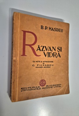Carte veche Teatru B P Hasdeu Razvan si vidra foto