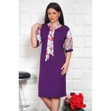 Rochie cu Esarfa Elesabeta Mov - 56Marimea