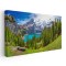 Tablou peisaj munte lacul Oeschinen Elvetia 1759 Tablou canvas pe panza CU RAMA 40x80 cm