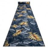 Traversa anti-alunecare LOTUS FERNS 45270 Frunze gri / aur PENTRU SPĂLARE, 80 cm