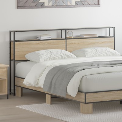 vidaXL Tăblie de depozitare Sonoma oak 200 cm Lemn compozit foto