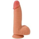 Realiste cu testicule - Dorinta Ascunsa Infern Dildo Realist din Silicon Lichid Premium 16 cm Densitate Dubla Aproape Real la Fiecare Detaliu