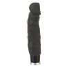 Vibrator Realist Nature Skin Mare Negru 23cm, Material TPR Moale, Vibratii Ajustabile, Baterii AA