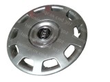 Capace roti Kia R15, Gri/Negru, ABS, Set 4 buc, Cod 302, Compatibil Universal, Diametru 15/16 inch