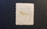 Regele Carol I (Emisiunea "Perle" / București) - 1&frac12; Bani Negru / Gri-Plumb (Dintelat, Ștampilă Poștală Datată "IAN.") RO2