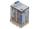Releu electromagnetic FINDER 6V DC DPDT 10A 55.32.9.006.0040 soclu 40&Omega;