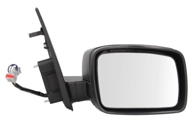 Oglinda usa exterioara Land Rover Freelander (Fa), 11.2006-2011, partea Dreapta, reglare electrica; carcasa neagra; incalzit; sticla convexa; geam cr foto