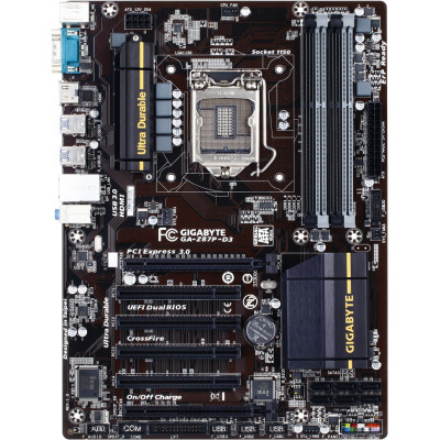 Kit placa de baza PC GIGABYTE GA-Z87P-D3 cooler, procesor i3-4130 si 8GB DDR3 (4 x 2Gb) foto