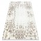 Covor CORE 247A Ornament Vintage - structural, două niveluri de l&acirc;nă, cremă / maro, 140x190 cm